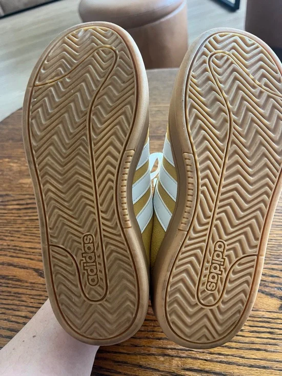 adidas Yellow and White Suede Sneakers - Picture 11 of 11